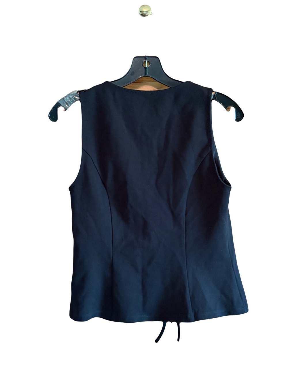 Vintage GLG black tie front vest Classic size large - Picture 2 of 7